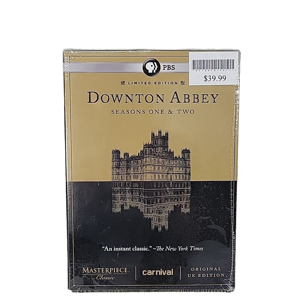 Downton Abbey Seasons One and Two DVD Set, Brand New/Sealed